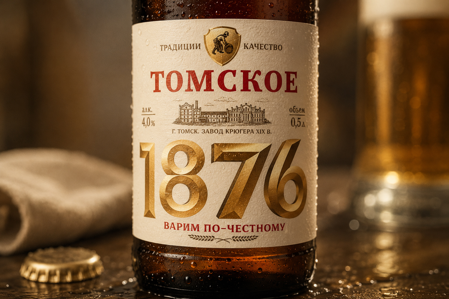 Томское 1876 — дизайн юбилейной этикетки