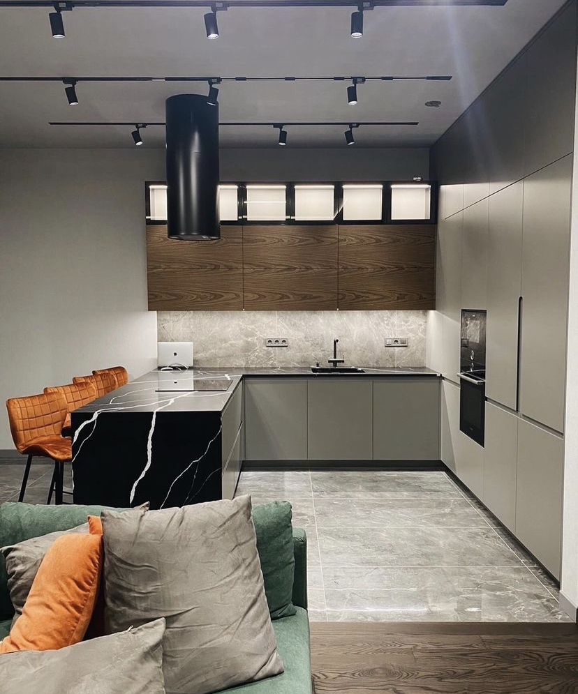 кухня в стиле лофт