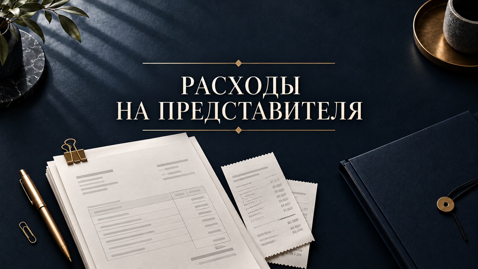 Латунные весы с золотыми дисками и кремовыми блоками показывают оценку расходов на представителя