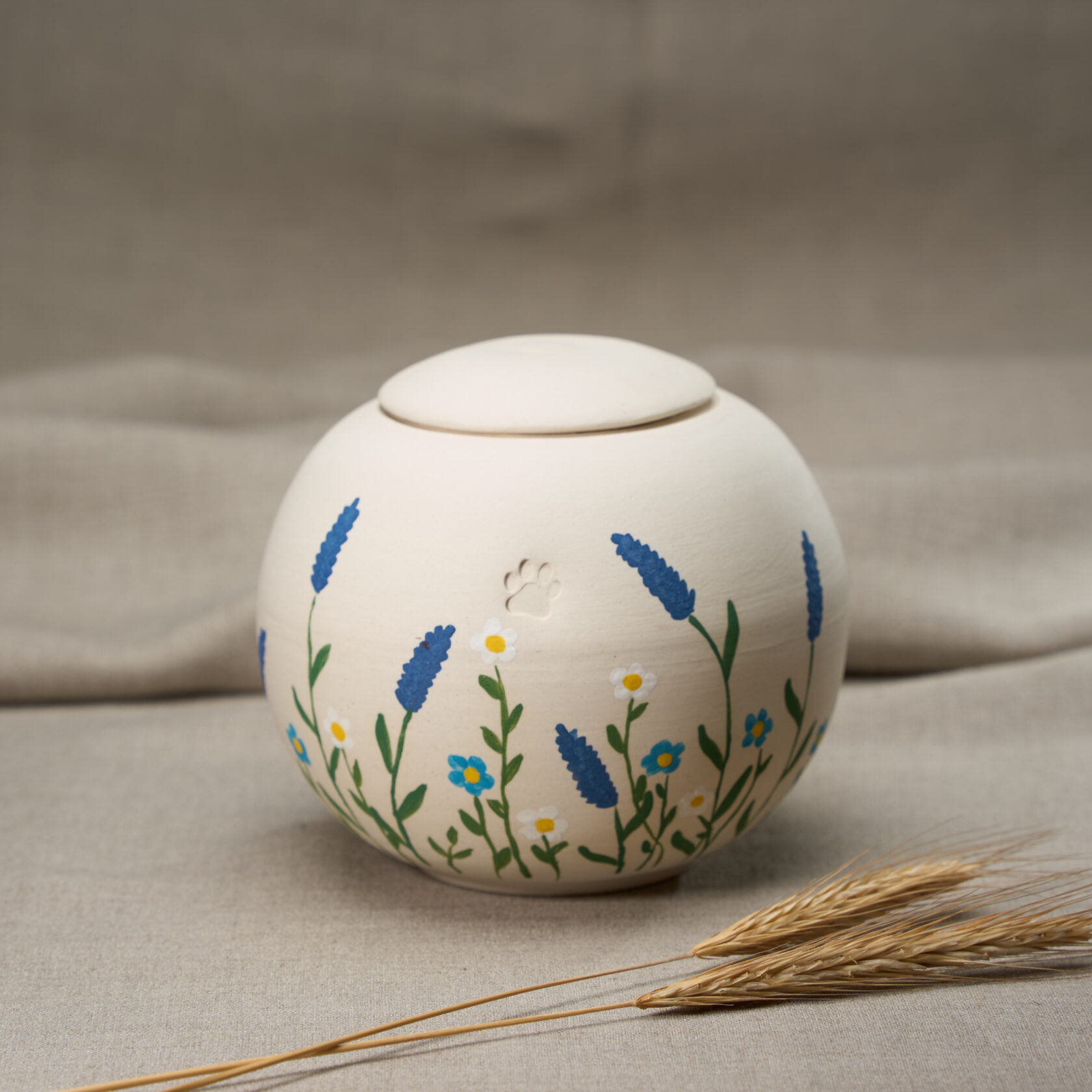 урна для праха животных полянка выполнена на заказ