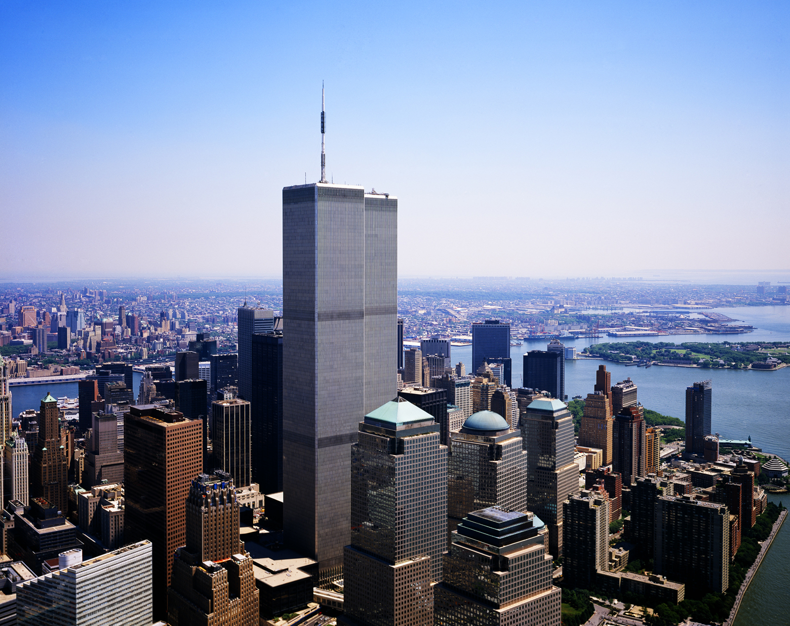 Нью-Йорк Манхэттен башни Близнецы