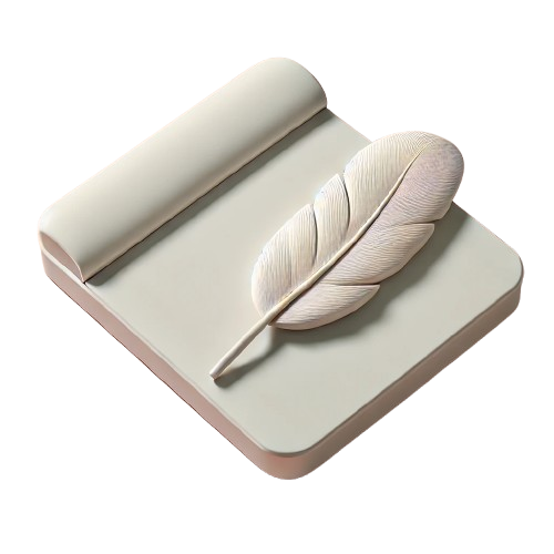 Иконка пера и блокнота — символ литературного конкурса Due Cappucci для писателей