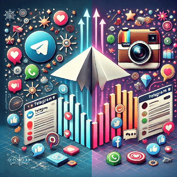 Сравнение Telegram и Instagram