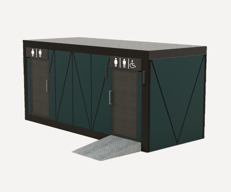 Автономные уличные туалетные модули для парка