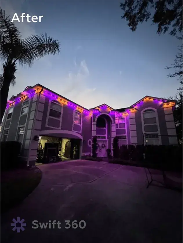 Swift360 - Handyman Orlando - Result job - Holiday Lights Installation