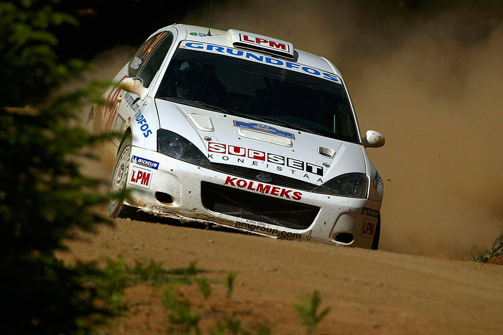 Янне Туохино и Юкка Ахо, Ford Focus RS WRC '02 (EX02 OBD), ралли Акрополь 2004