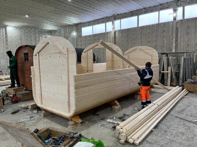 Цех по производству бань бочек и бань квадро