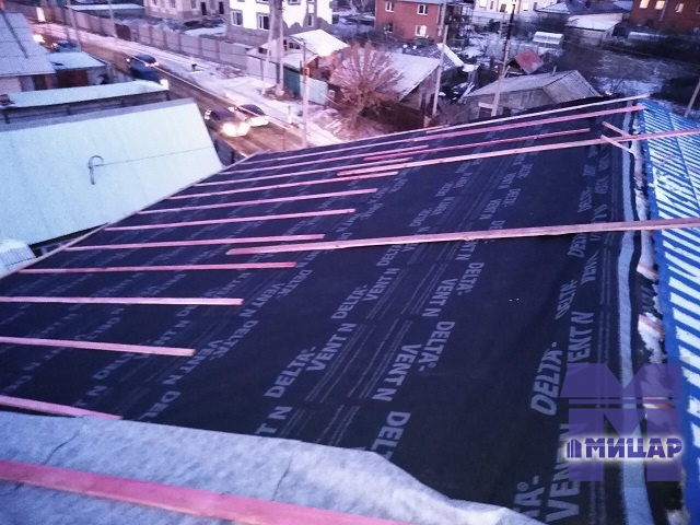 Капитальный ремонт кровли с применением диффузионной мембраны