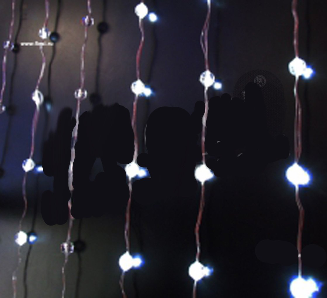 Гирлянда Штора "Шарики" 3,0*2,0 м оптом