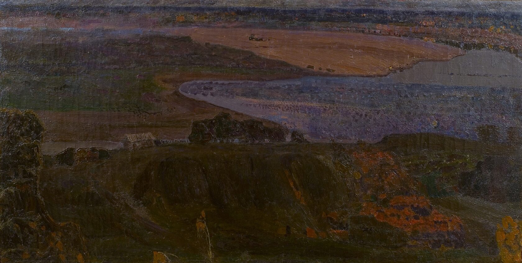 Ночной пейзаж с рекой. Около 1907 