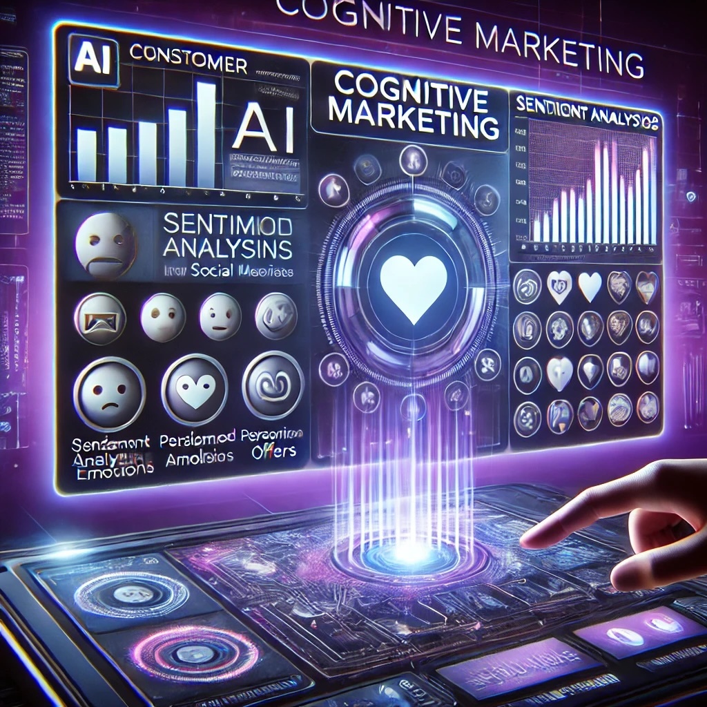 Когнитивный маркетинг использует AI для персонализированных предложений и анализа эмоций клиентов.