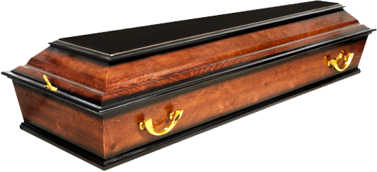 Гроб лакированный &quot;Стандарт&quot; 4-гранный