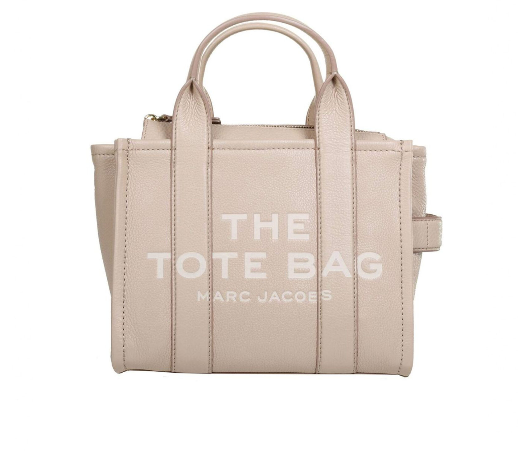 Marc Jacobs Leather Medium Tote Bag Twine Naked