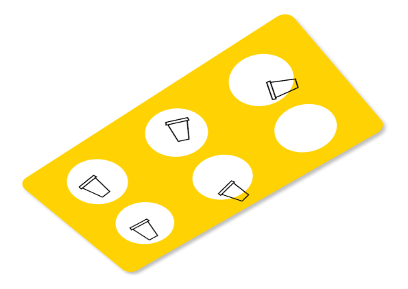 бумажная карта со штампами