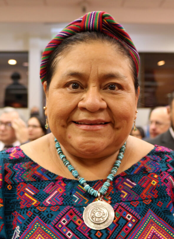 Rigoberta Menchú, photo: archive of the Nobel Prize Foundation