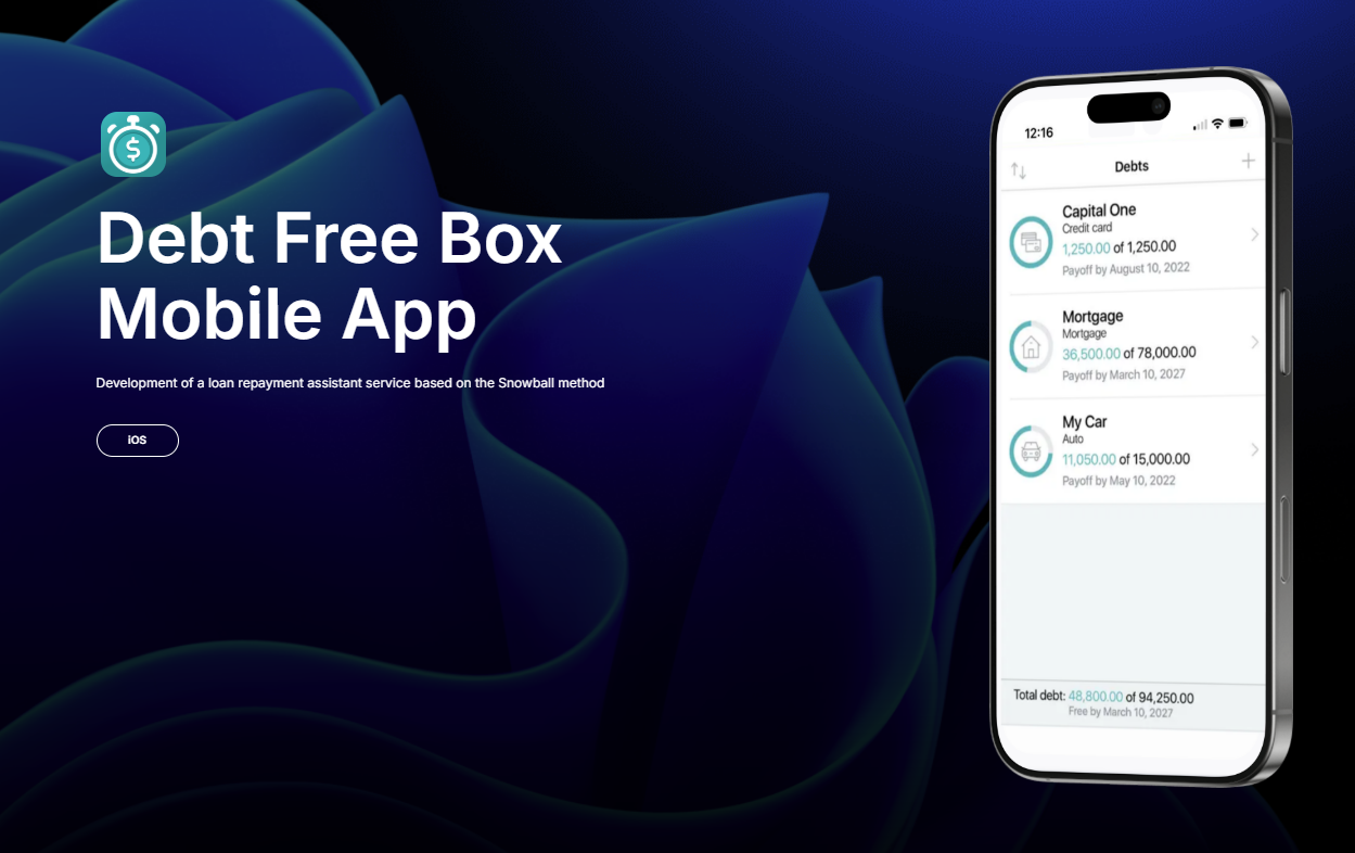 Development of the Debt Free Box mobile app