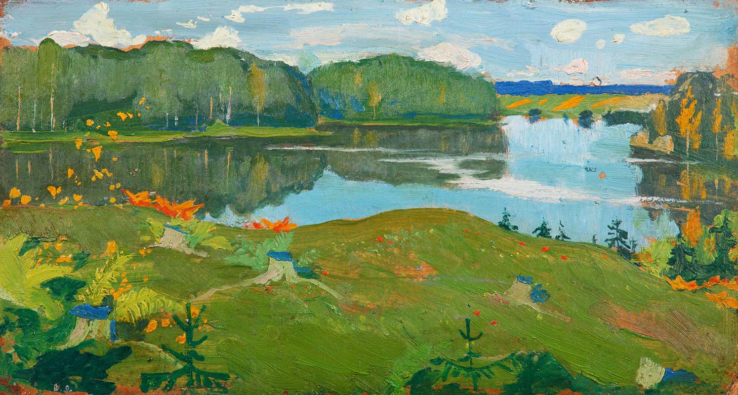 Пейзаж с озером. 1910-е