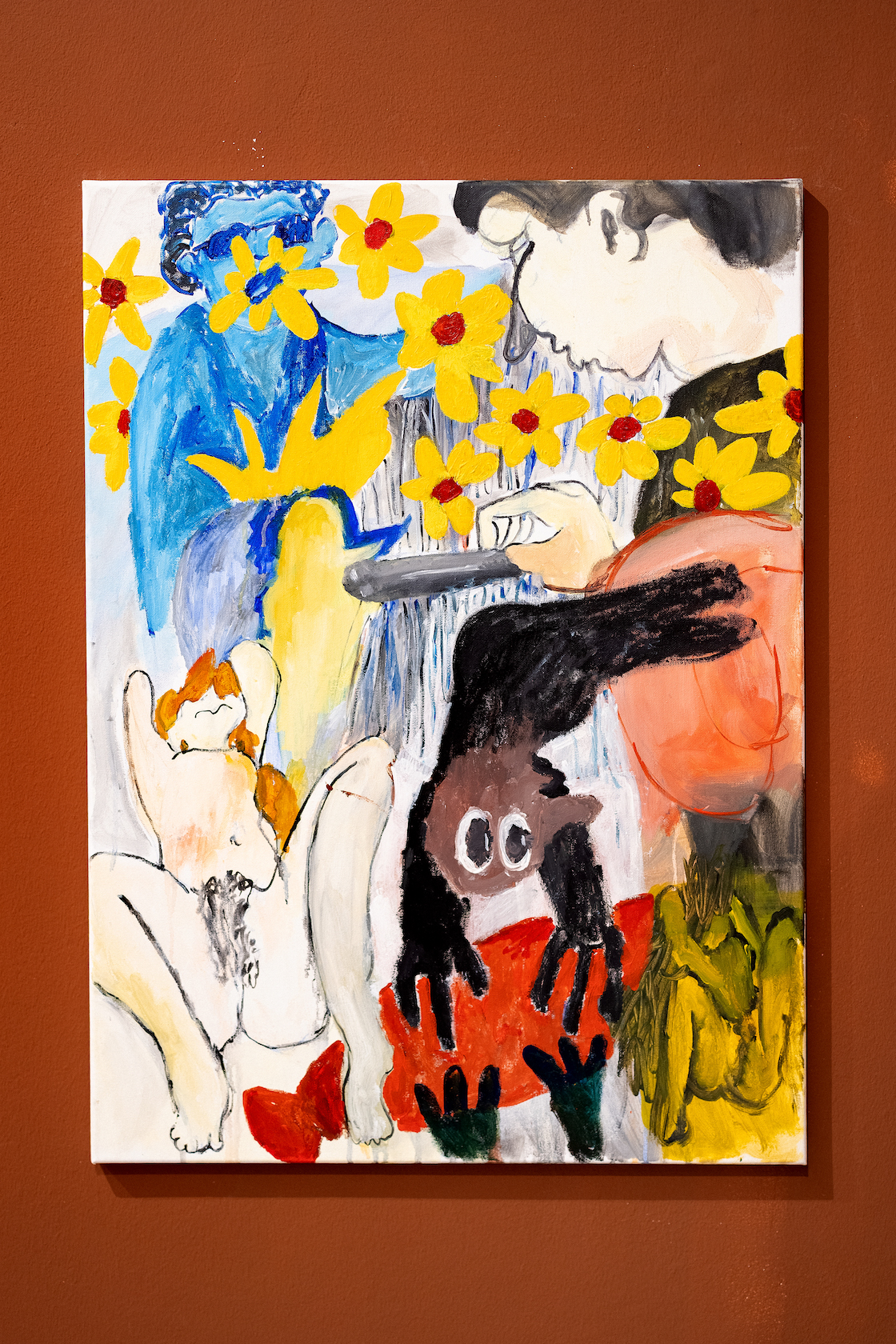 Выставка Германа Орехова в Most Wanted Gallery. Живопись, графика, инсталляция. Фрагмент экспозиции