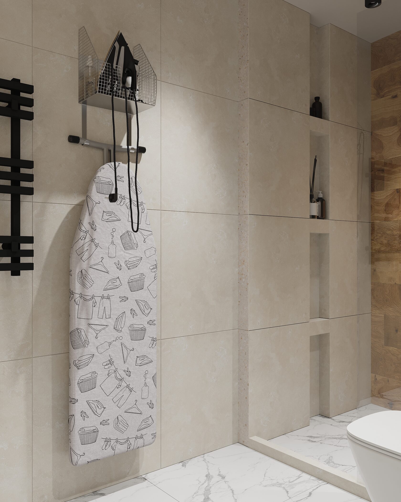 сушильная и гладильная доска в интерьере 