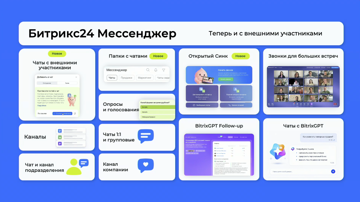 Обновления в Битрикс24 мессенджере