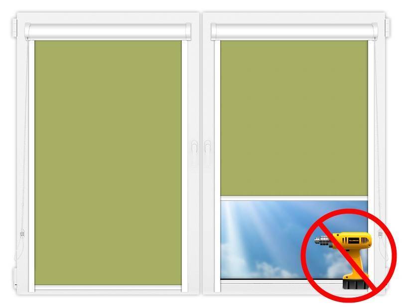 Рулонные шторы на пластиковые окна без сверления картинки