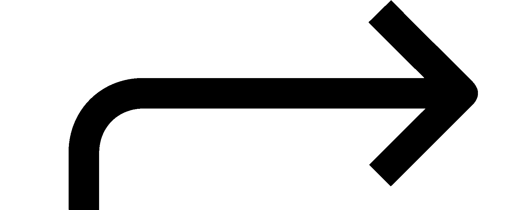 Стрелка, указывающая направо