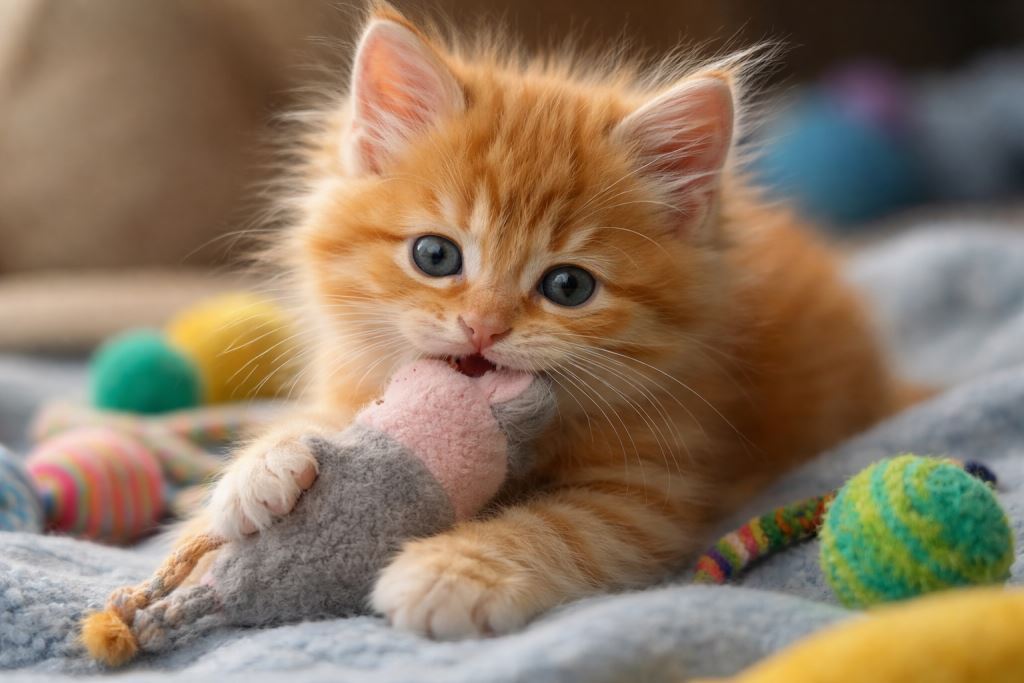 Прорезывание зубов у котят