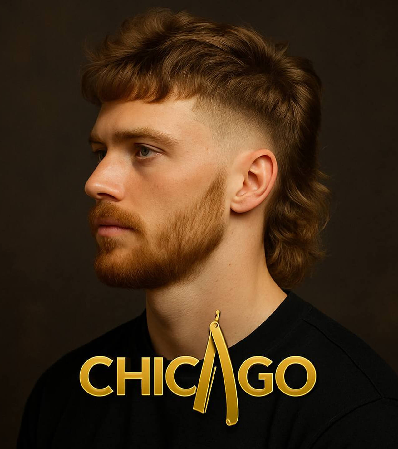 Стрижка Modern Mullet — барбершоп CHICAGO, Екатеринбург