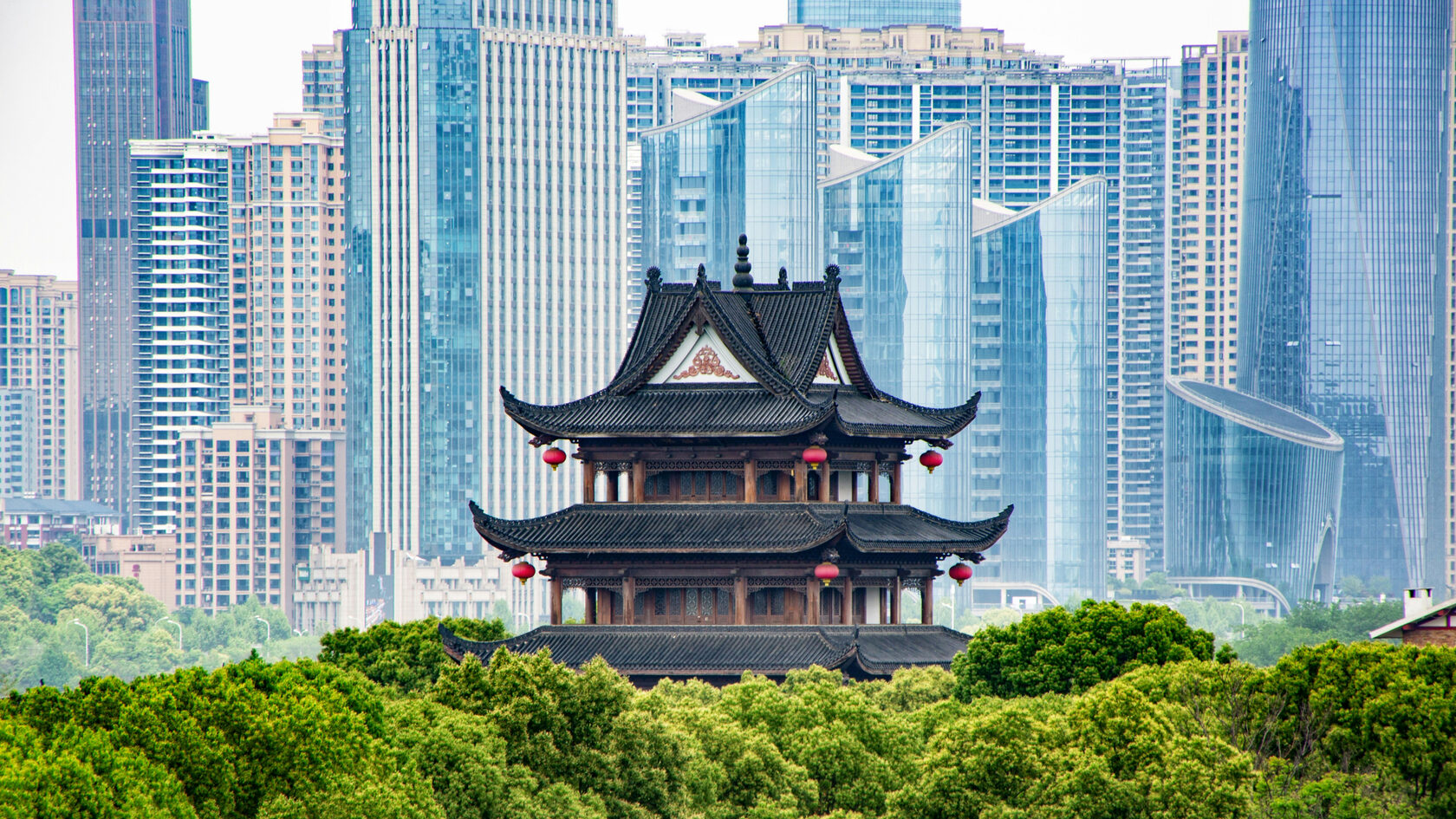 Город Чанша. Китай.