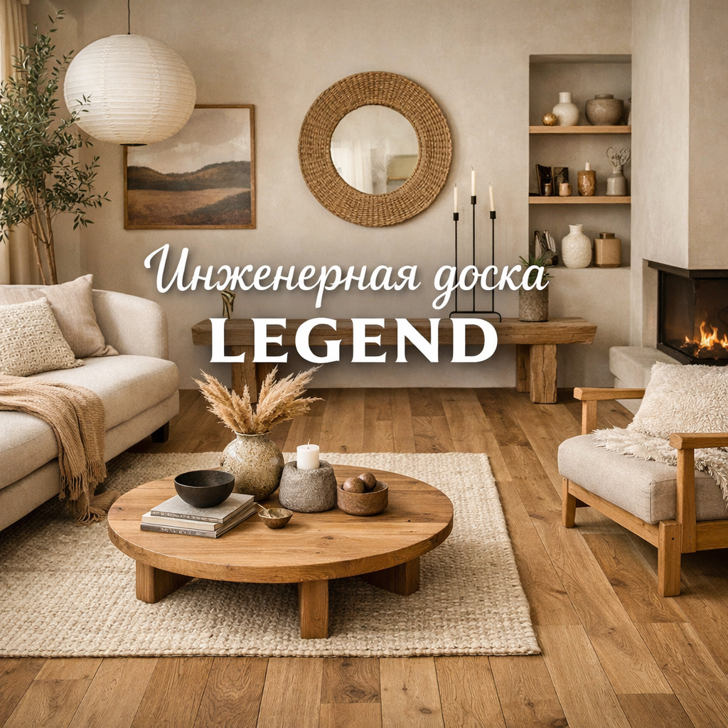 Инженерная доска LEGEND из дуба с защитным покрытием Bona в современном интерьере, подбор в Санкт-Петербурге и ЛО, доставка по России — Parket Brothers