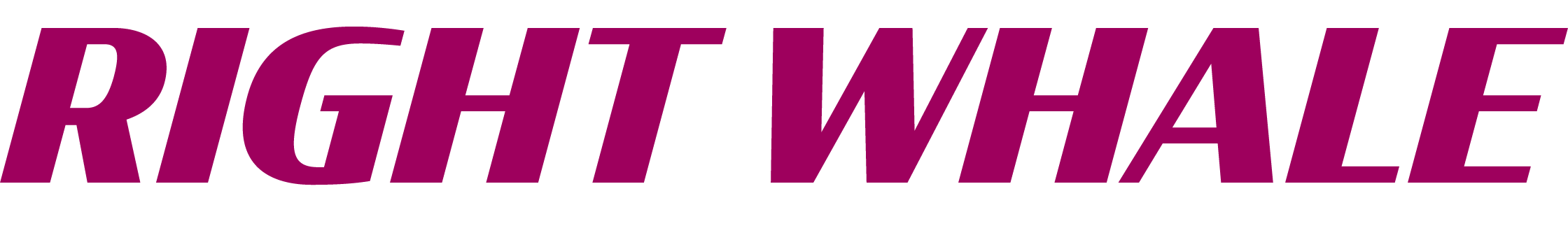 Right Whale wordmark