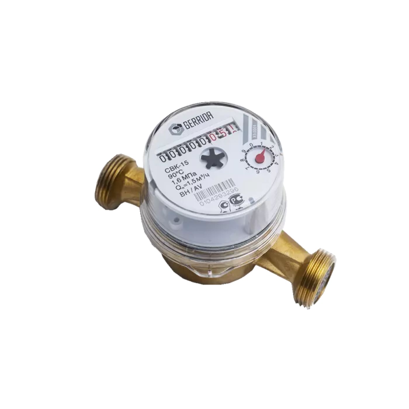 Счетчик воды СВК-15 Ду15, L=110 мм, без интерфейса