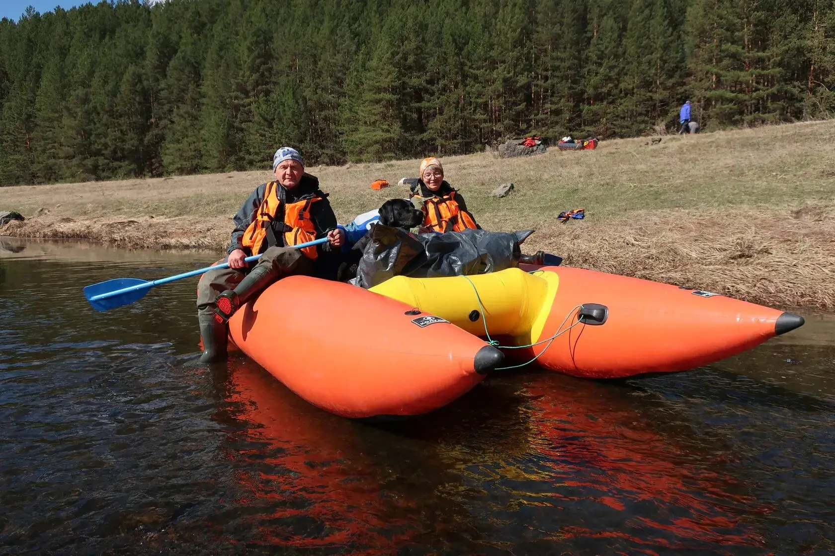 Купить катамаран для сплава с надувной рамой с доставкой по России