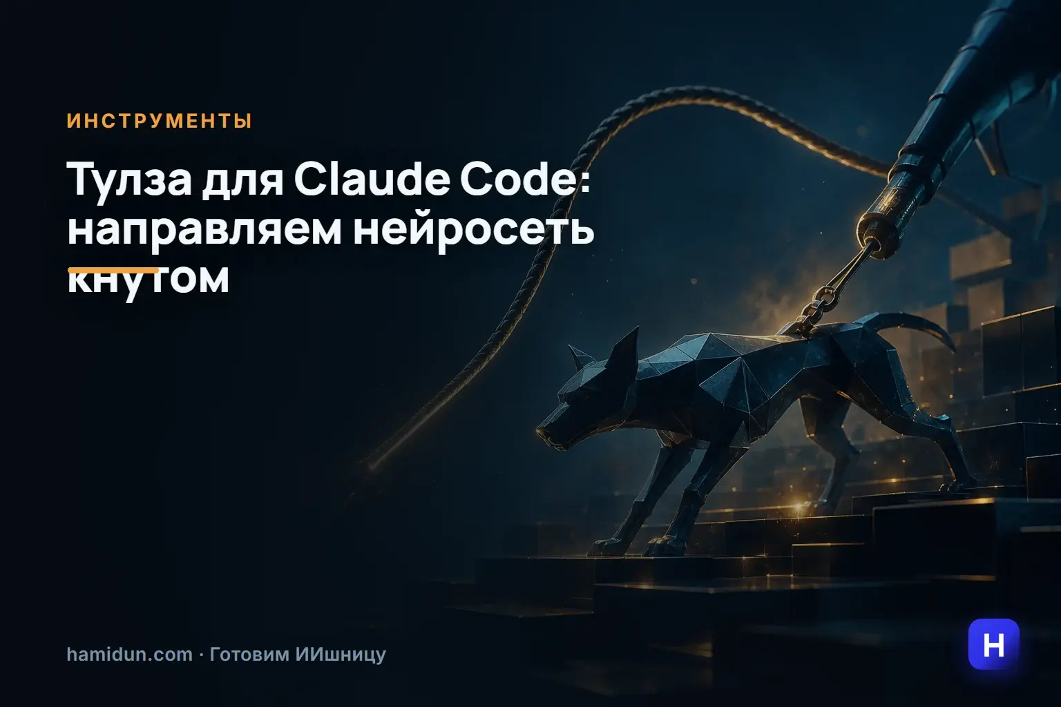 ⚡️ Теперь нейросеть можно "направить" кнутом — кодер выпустил забавную тулзу для Claude Code.