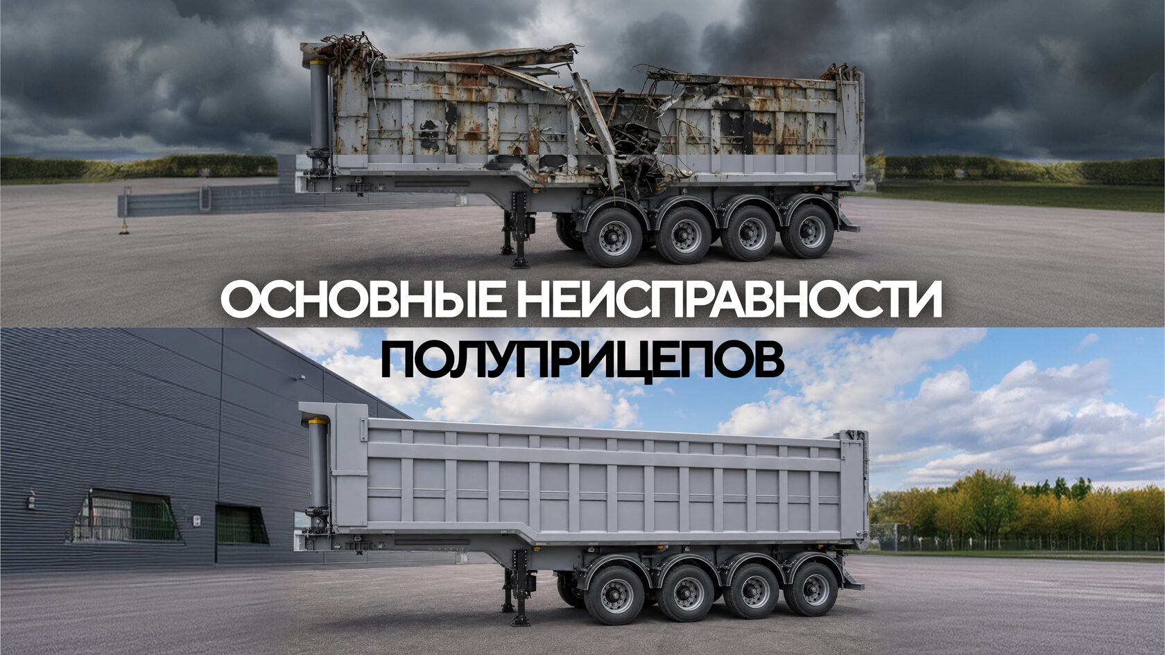 Основные неисправности полуприцепов