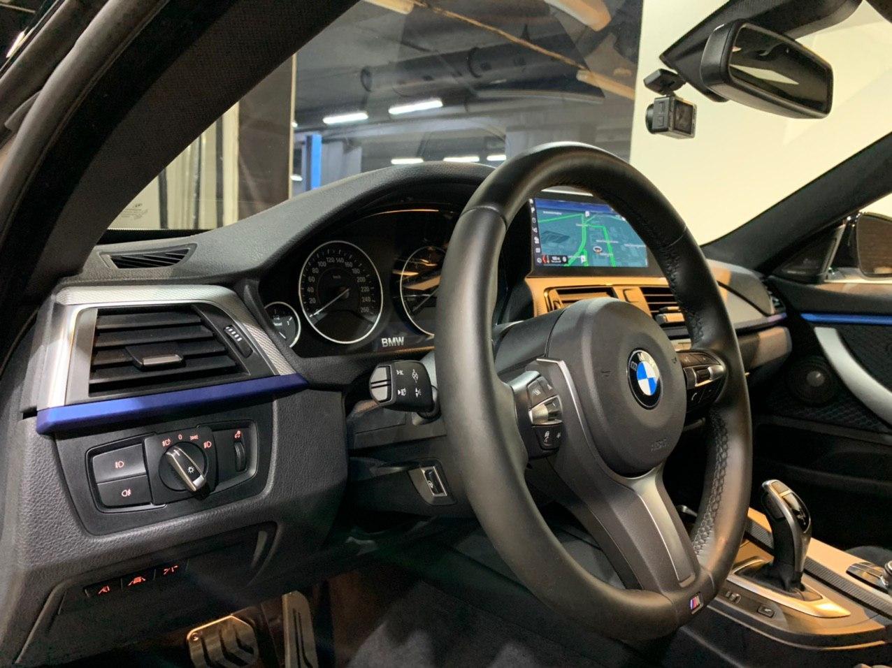 BMW дооснащение проекцией HUD и Kafas F36