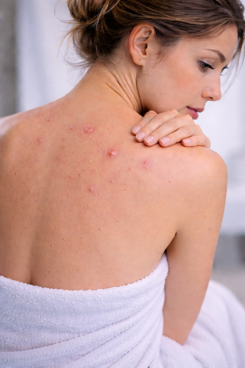 Прыщи на спине