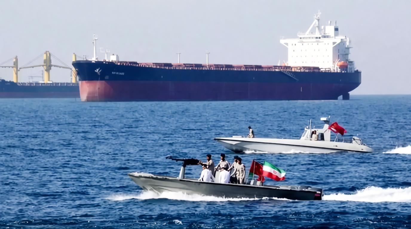 Корабли ВМС США в районе Ормузского пролива на фоне напряжённости между США и Ираном.
