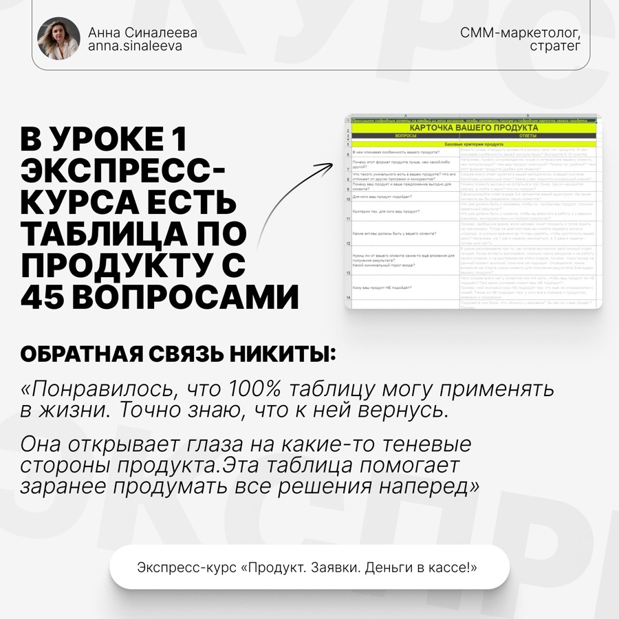Отзыв ученицы интенсива