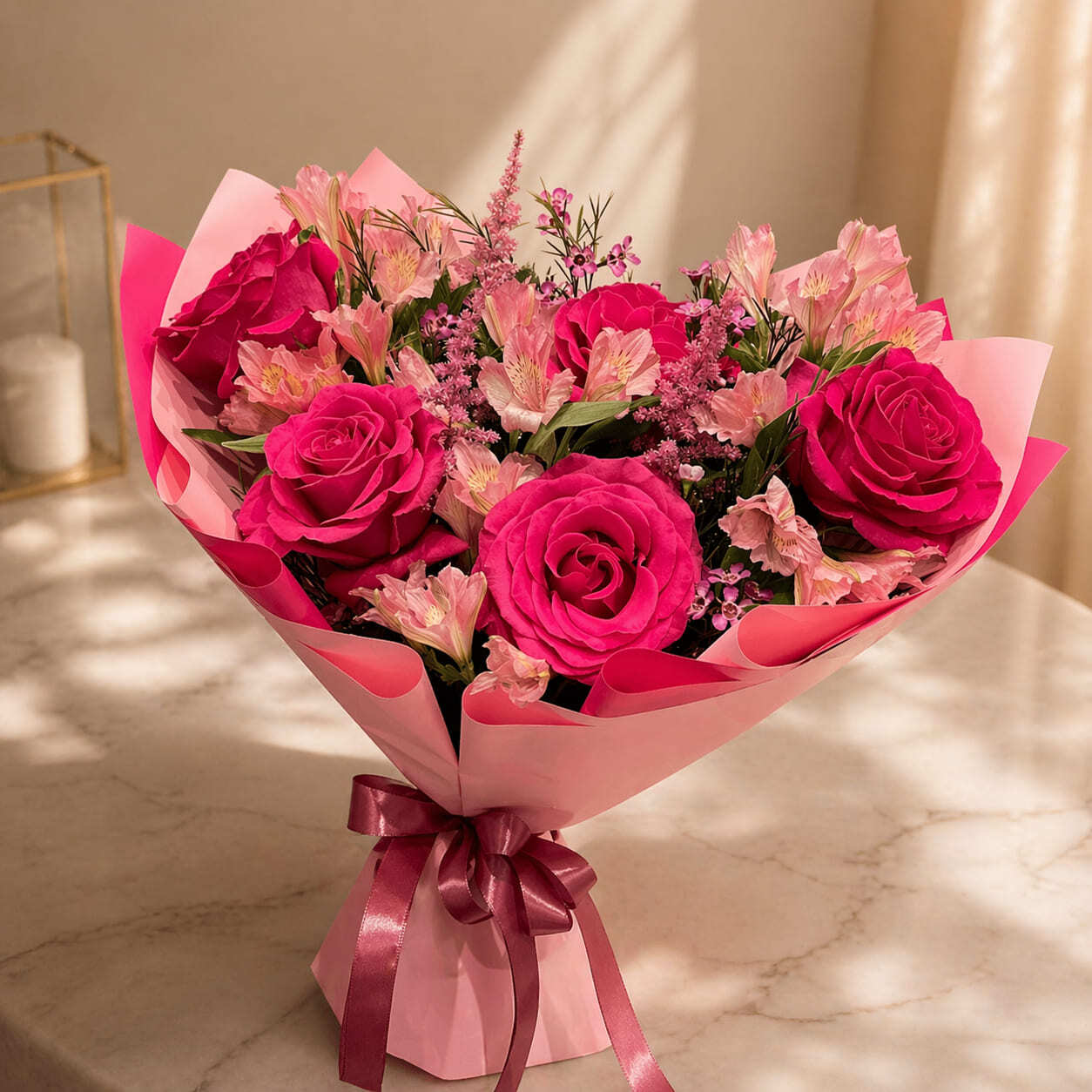 Luxury flower bouquet for delivery to Morocco from the USA by Flowers Rabat