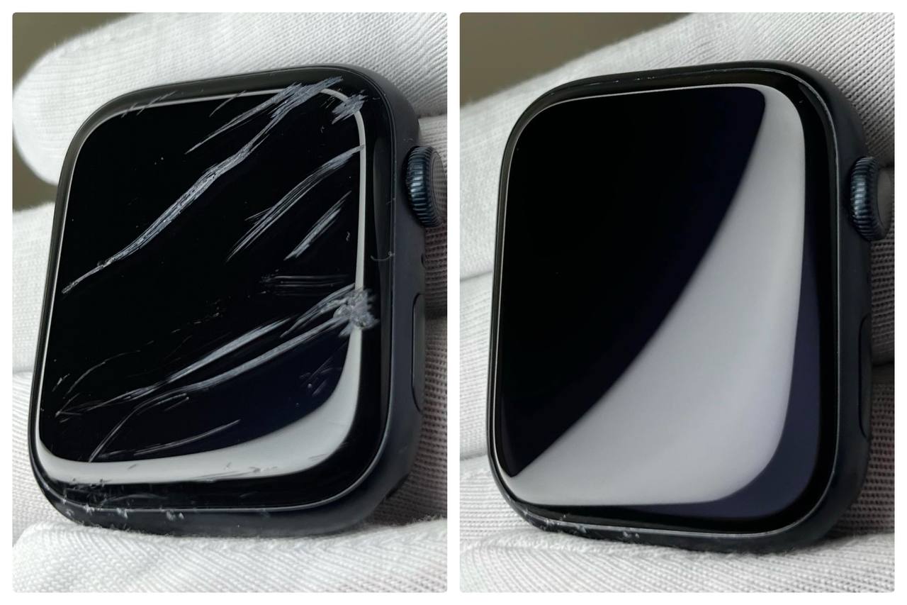 Полировка стекла Apple Watch, других смарт-часов в Москве