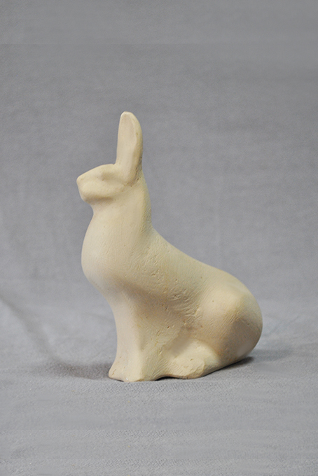 бронзовая статуэтка заяц сидит