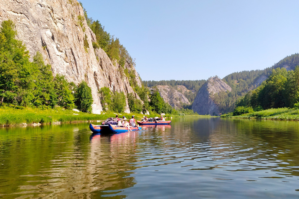 Сплав по реке в башкирии