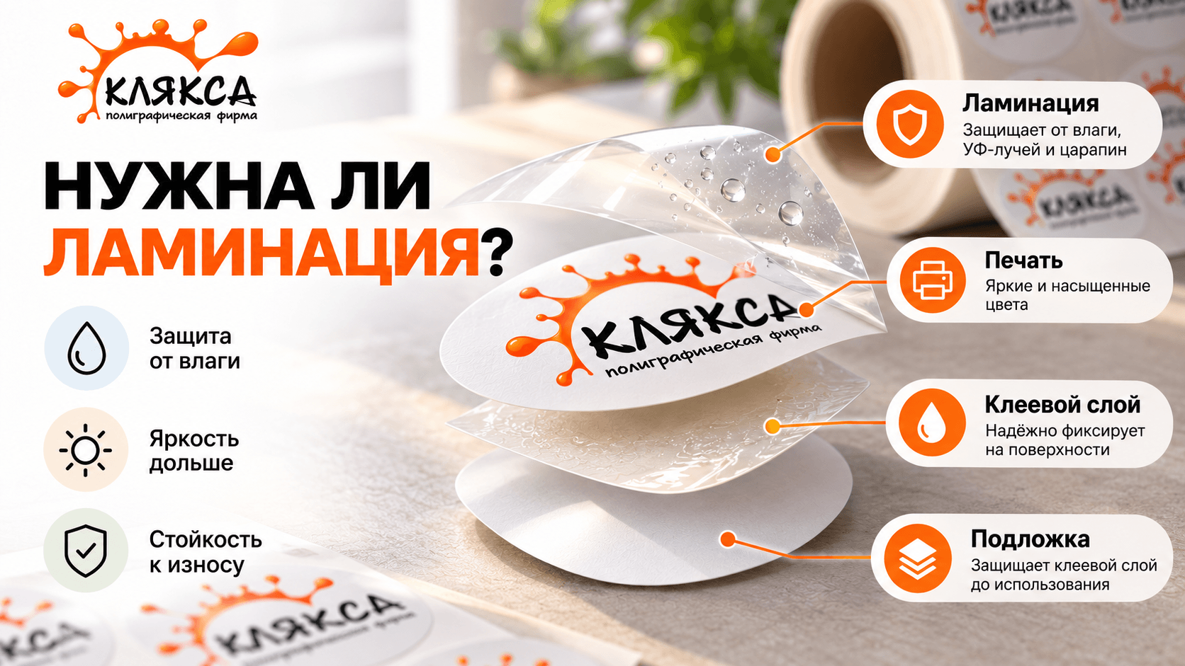 Ламинация автомобильных наклеек для защиты от влаги, ультрафиолета и царапин