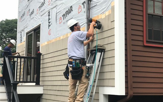 James Hardie siding installation on a home in Portland and Seattle metro area