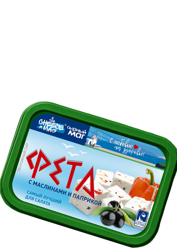 Фета The Cheese Mag с маслинами и паприкой