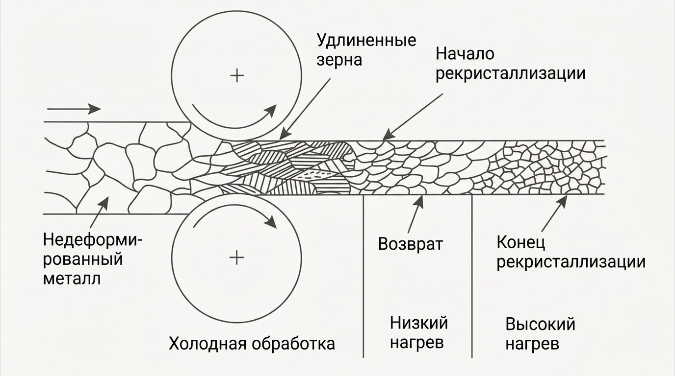Изменение физико-механических свойств металла