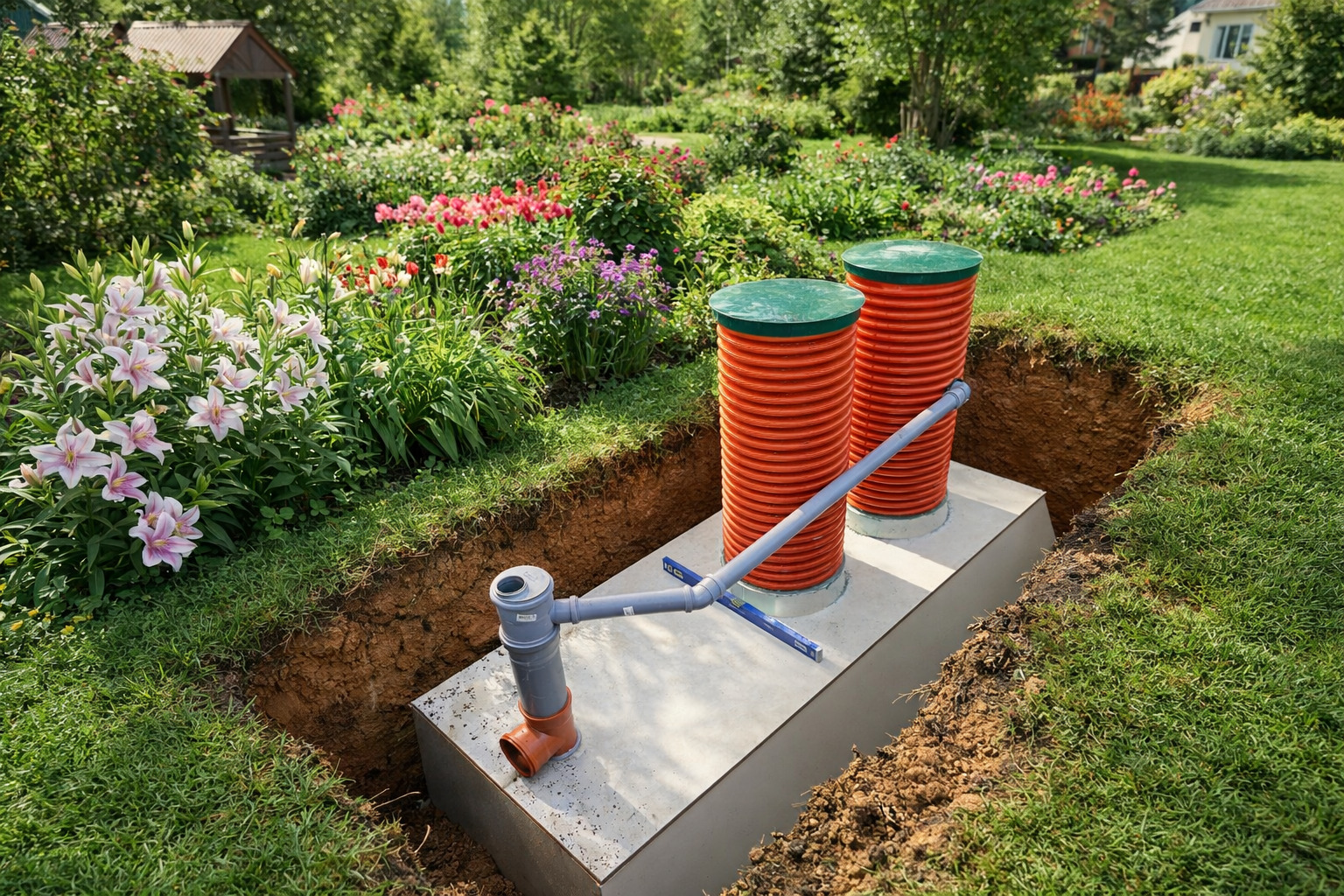 Канализационная система на участок от компании ДКС