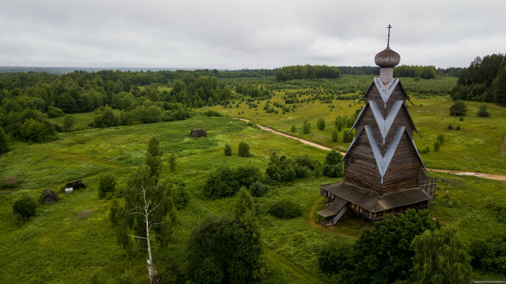 Озеро Вселуг с высоты