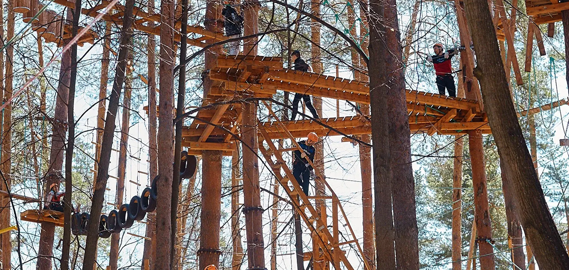 Верёвочный парк в Казани